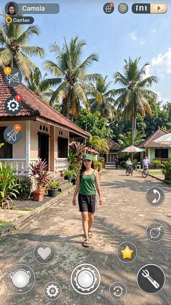 Level menantang dengan pemandangan indah.