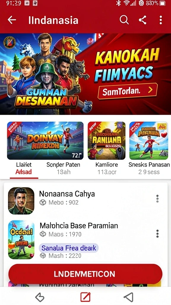 Karakter yang dapat dipilih dalam permainan.