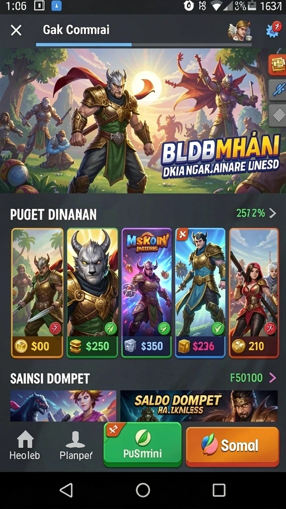 Tampilan antarmuka yang user-friendly dan modern.