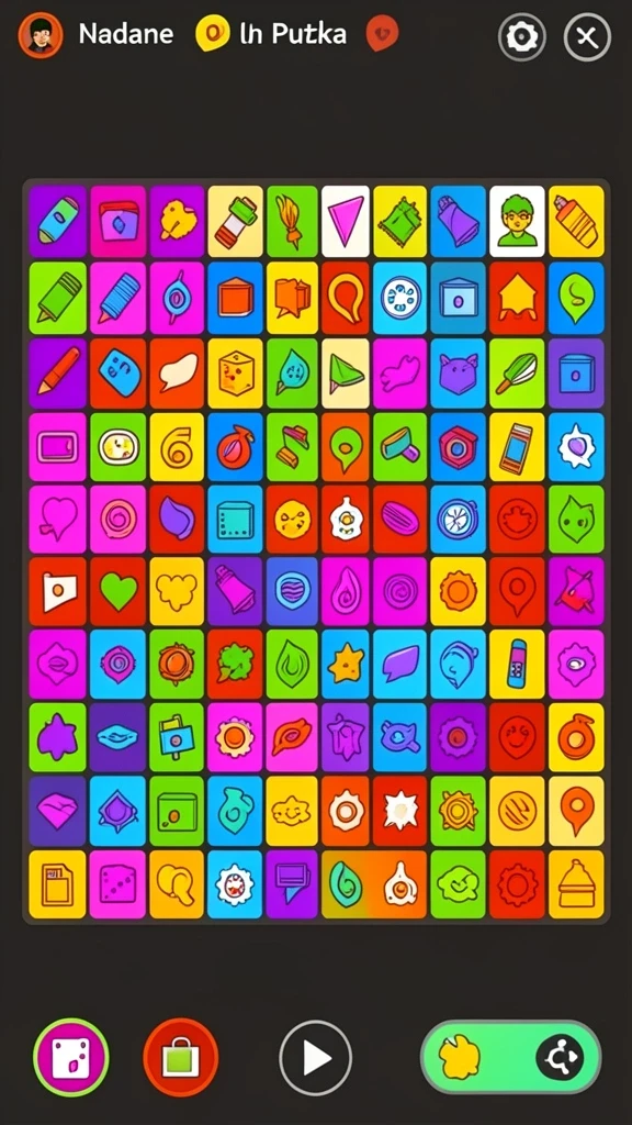 Karakter-karakter yang lucu dan penuh warna.