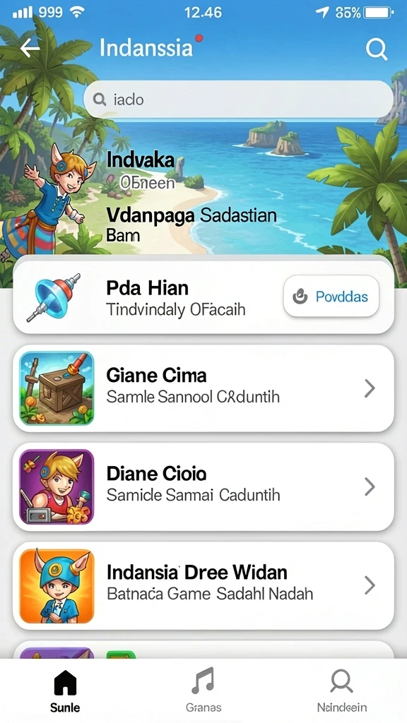 Fitur chat untuk berinteraksi dengan pemain lain.