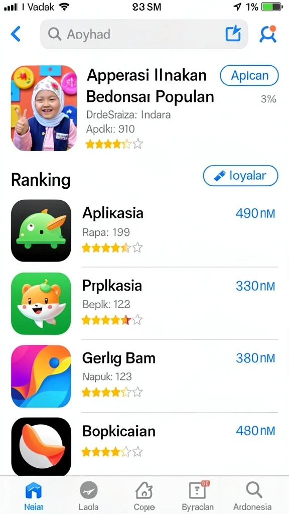 Tampilan antarmuka yang menarik dan user-friendly.