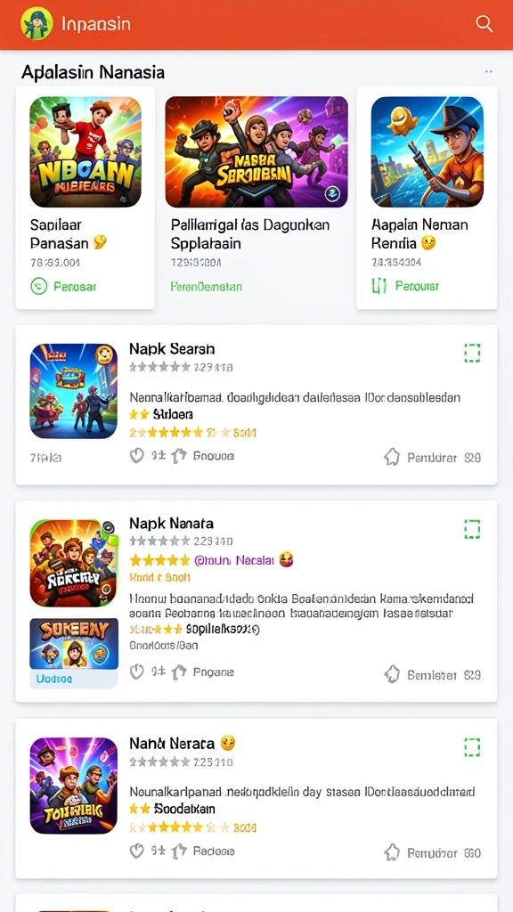 Tampilan awal yang menarik dan dinamis.