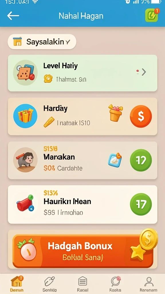 Tampilan antarmuka FUNGAME777 yang menarik dan user-friendly.