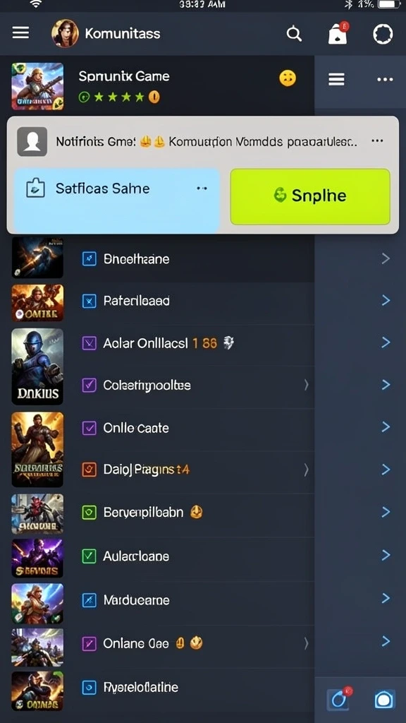 Grafik permainan yang memukau dan detail yang jelas.