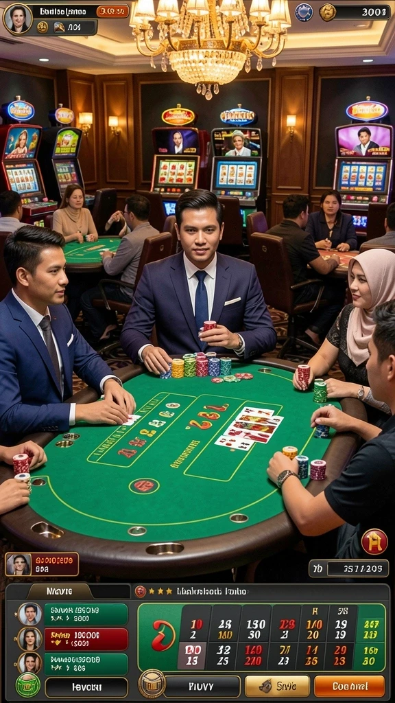 Animasi menarik saat menang besar.