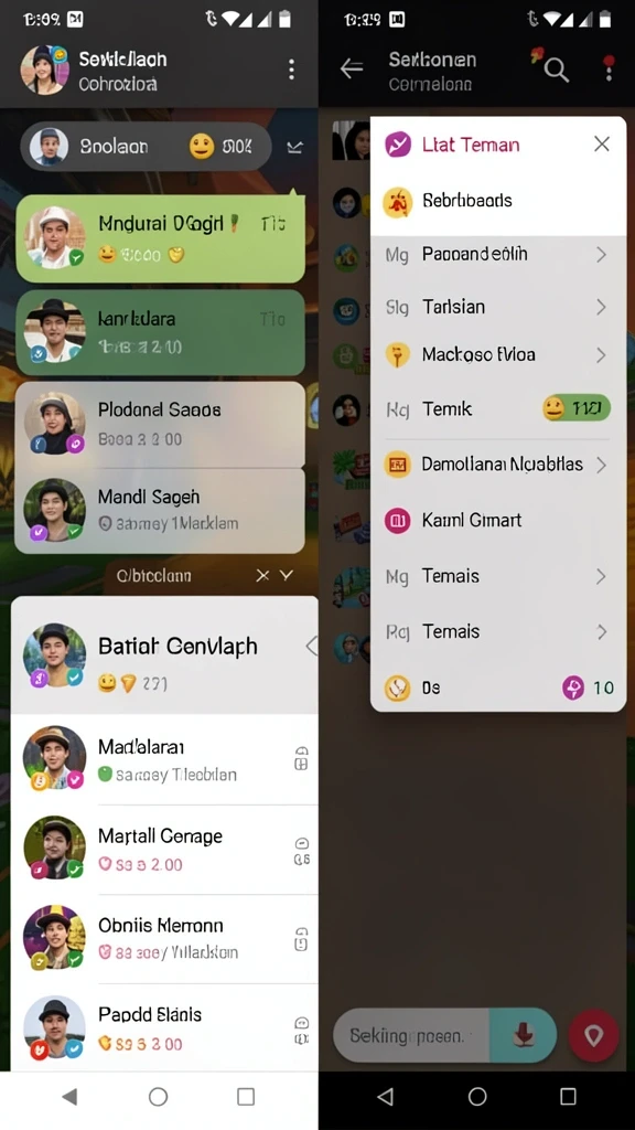 Screenshot menampilkan halaman utama aplikasi GOLTOGEL dengan berbagai pilihan togel.