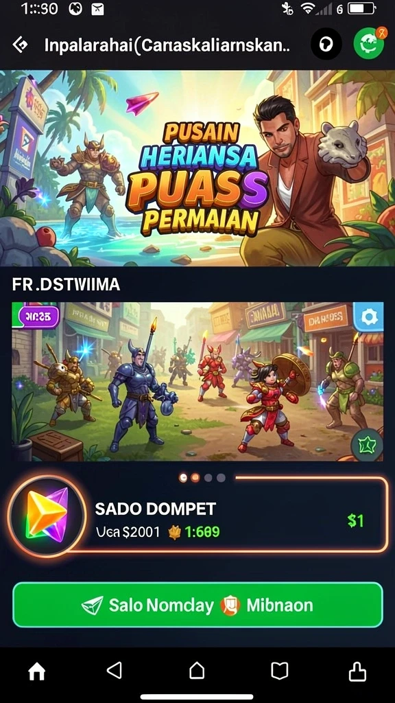 Fitur interaktif yang membuat pemain terlibat.