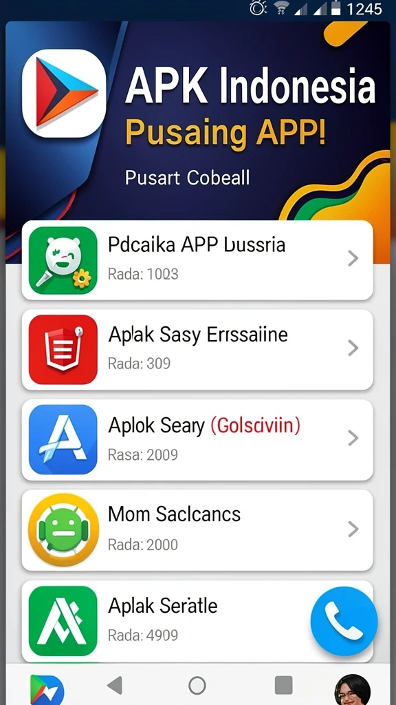Tampilan antarmuka game yang menarik dan mudah dinavigasi.