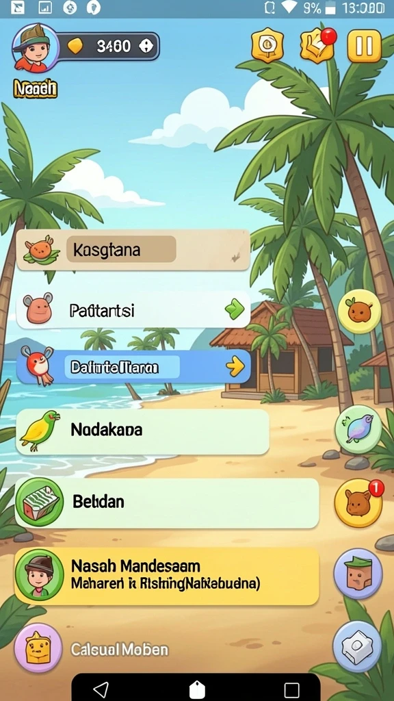 Sistem reward yang memotivasi pemain.