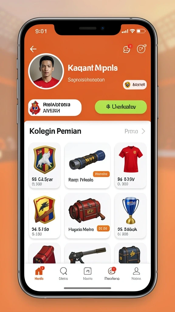 Gambaran menu utama dengan pilihan misi yang menarik.