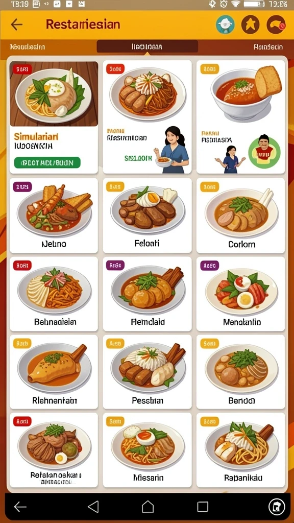 Tampilan antarmuka yang intuitif dan menarik.