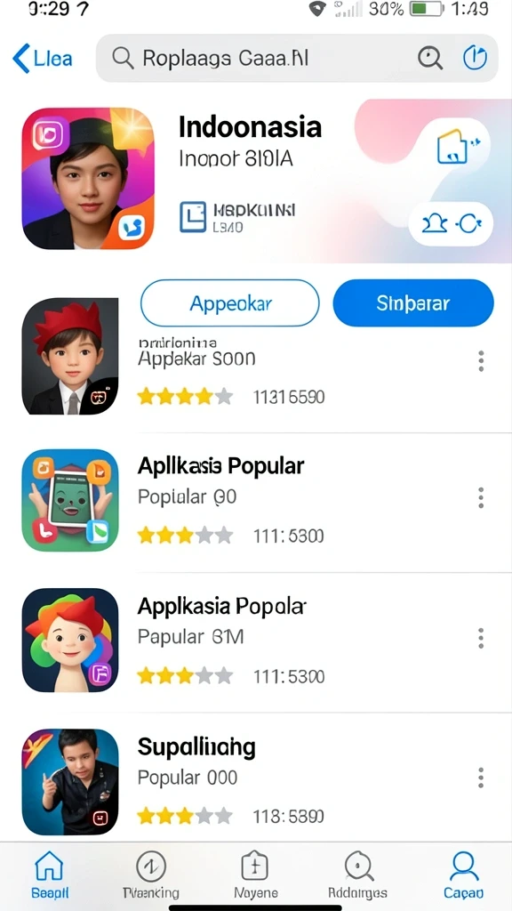 Karakter unik dengan keterampilan berbeda.