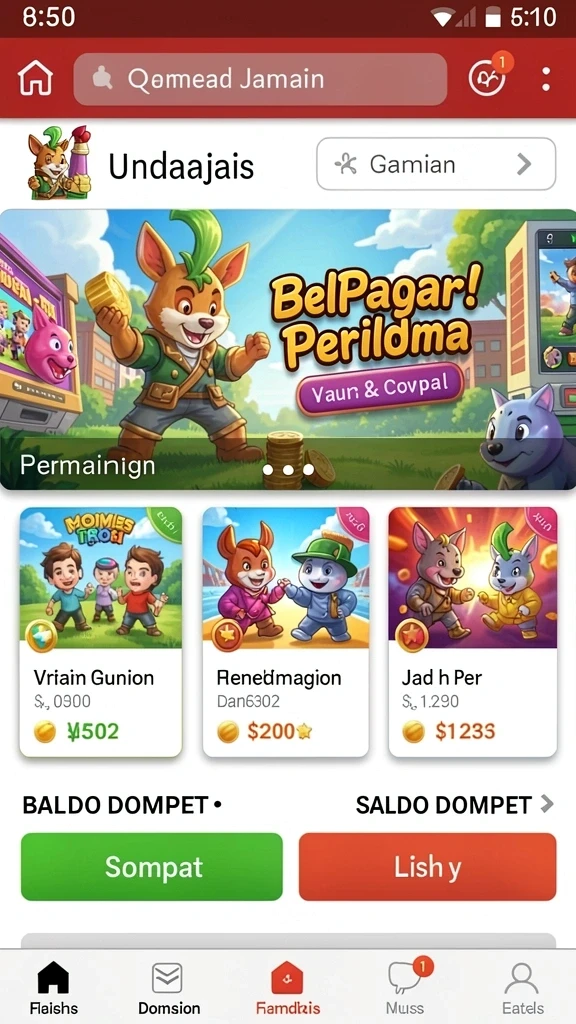 Tampilan antarmuka KOPI4D yang menarik.