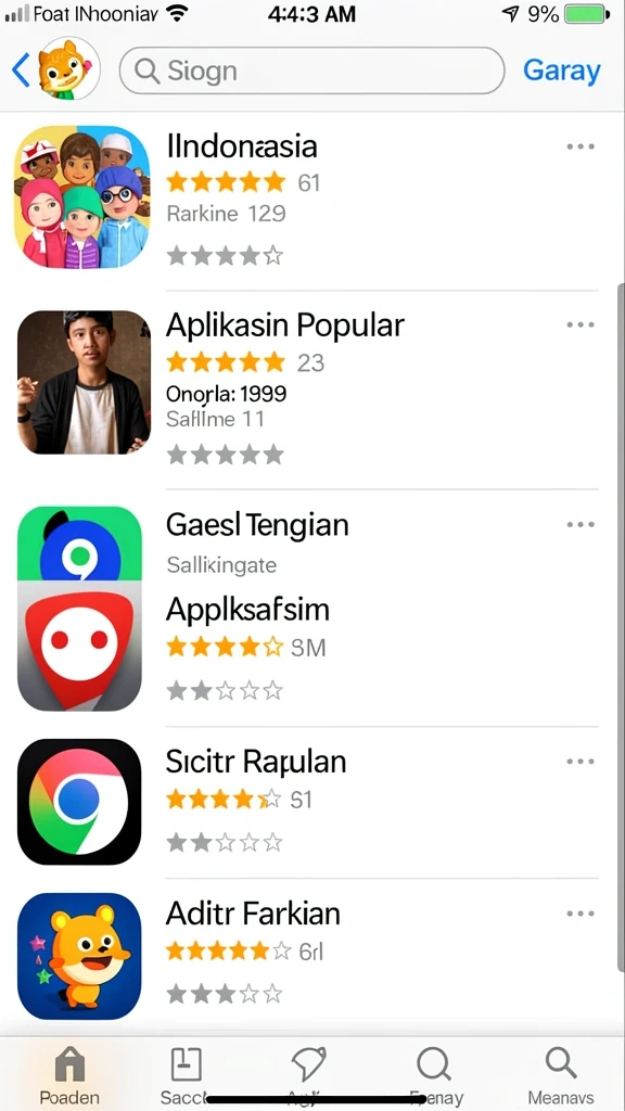 Tampilan antarmuka yang user-friendly