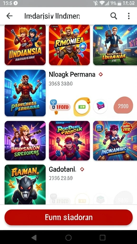 Karakter yang bervariasi untuk dipilih.