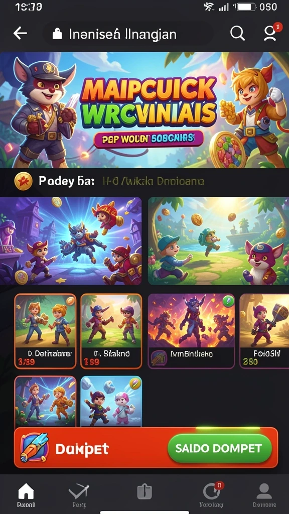 Tampilan awal aplikasi yang menarik dan intuitif.