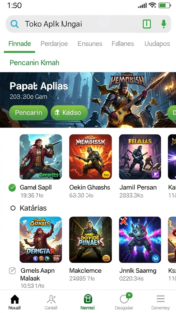 Karakter dengan kemampuan unik yang dapat dipilih.