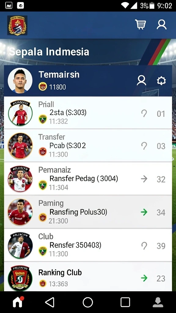 Tangkapan layar karakter dengan kostum unik.