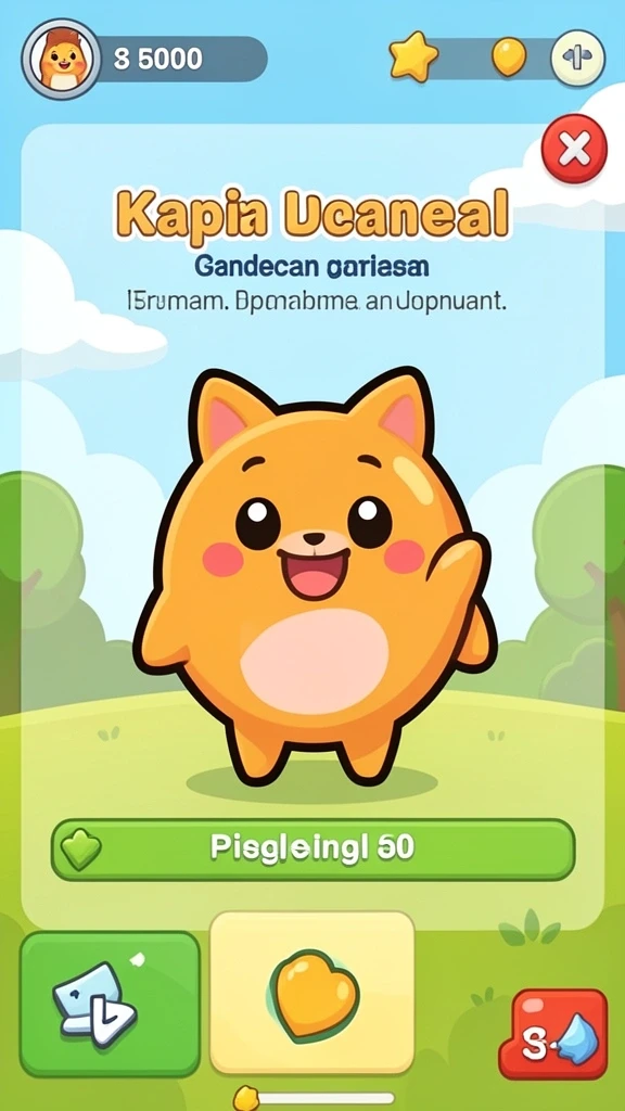 Screenshot saat karakter sedang bertarung di arena.