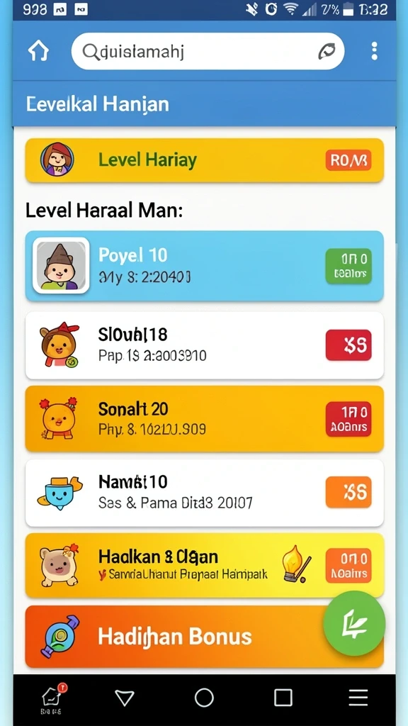 Screenshot menu pembaruan terbaru dengan fitur baru.