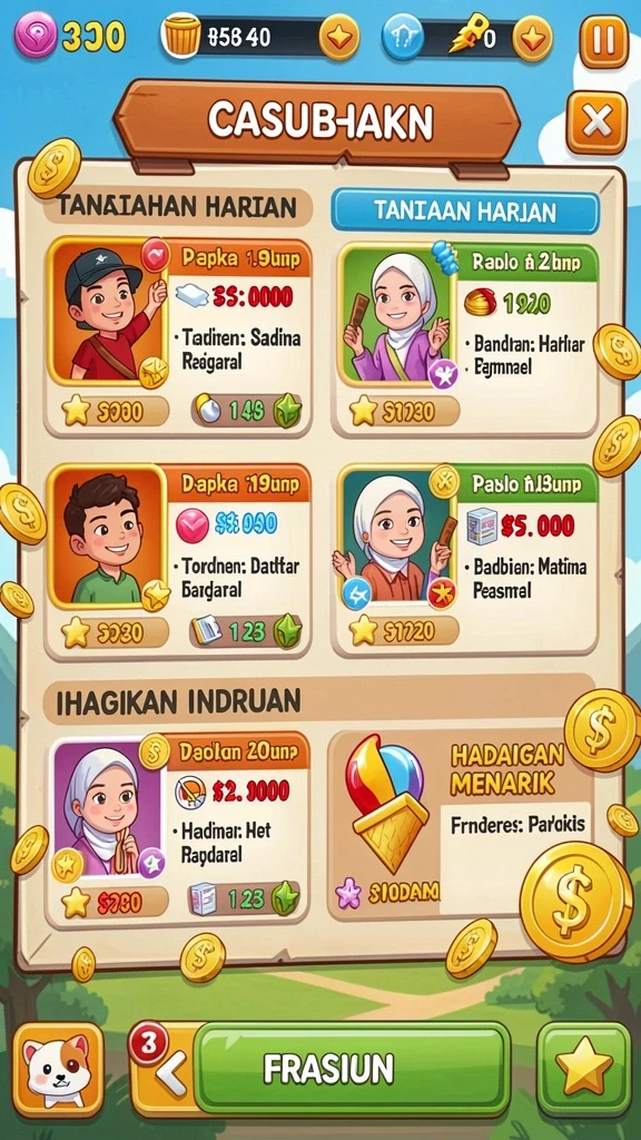 Tangkapan layar menunjukkan peta baru yang penuh warna.