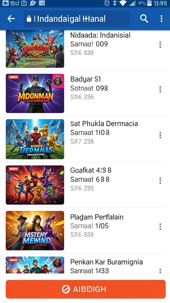 Contoh level yang menantang di dunia futuristik.