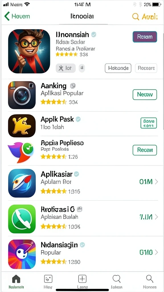 Antarmuka pengguna yang menarik dan intuitif.